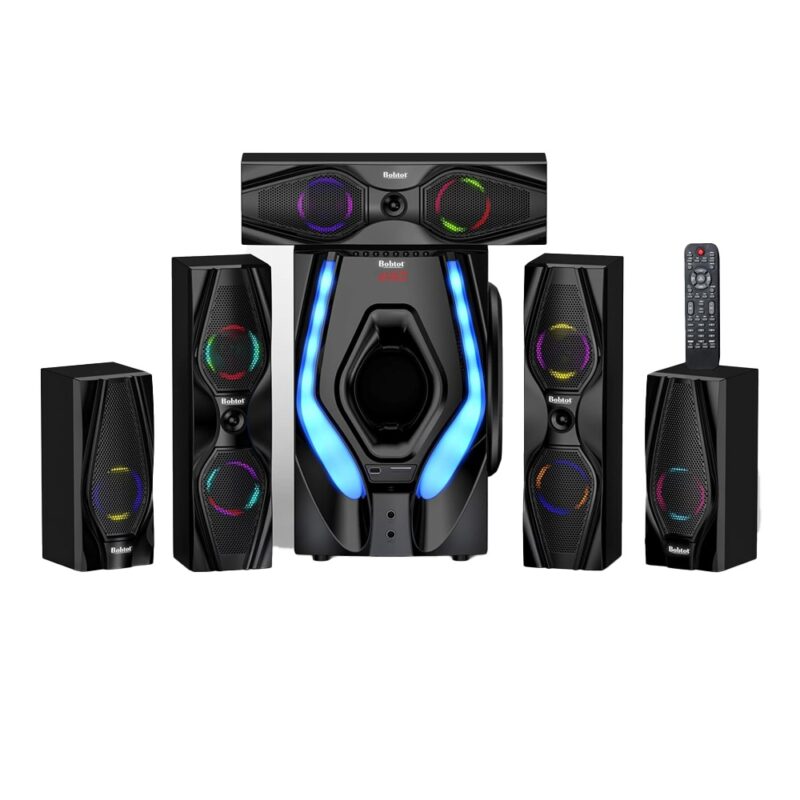 Sistema de Som Surround Bobtot 5.1 Home Theater Preto