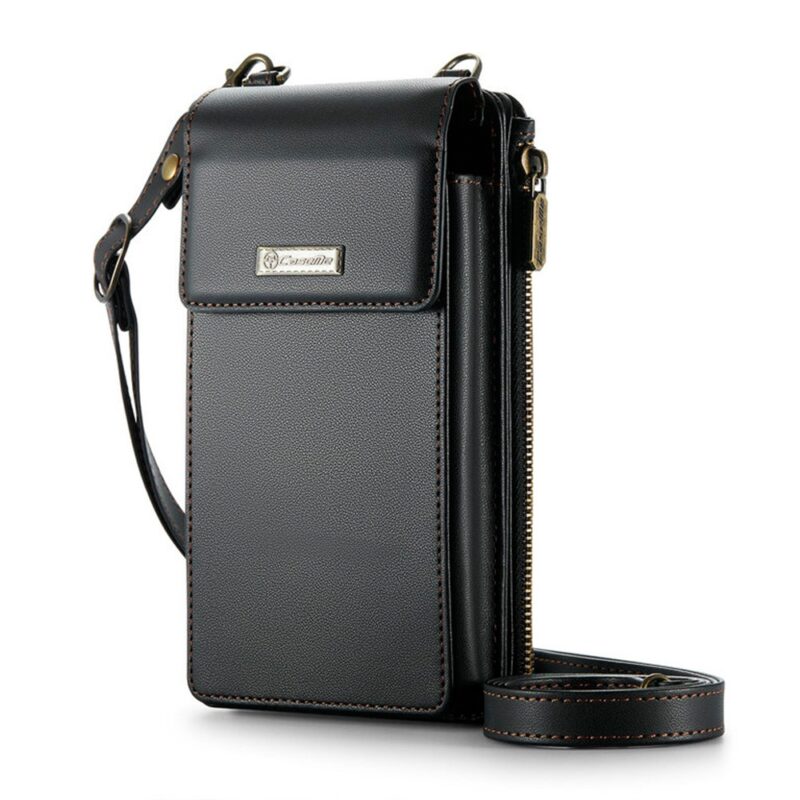 Mini Bolsa Transversal Feminina CaseMe pra Celular Preta