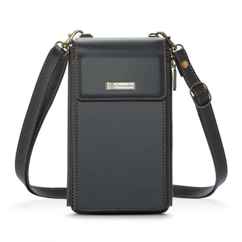 Mini Bolsa Transversal Feminina CaseMe pra Celular Preta