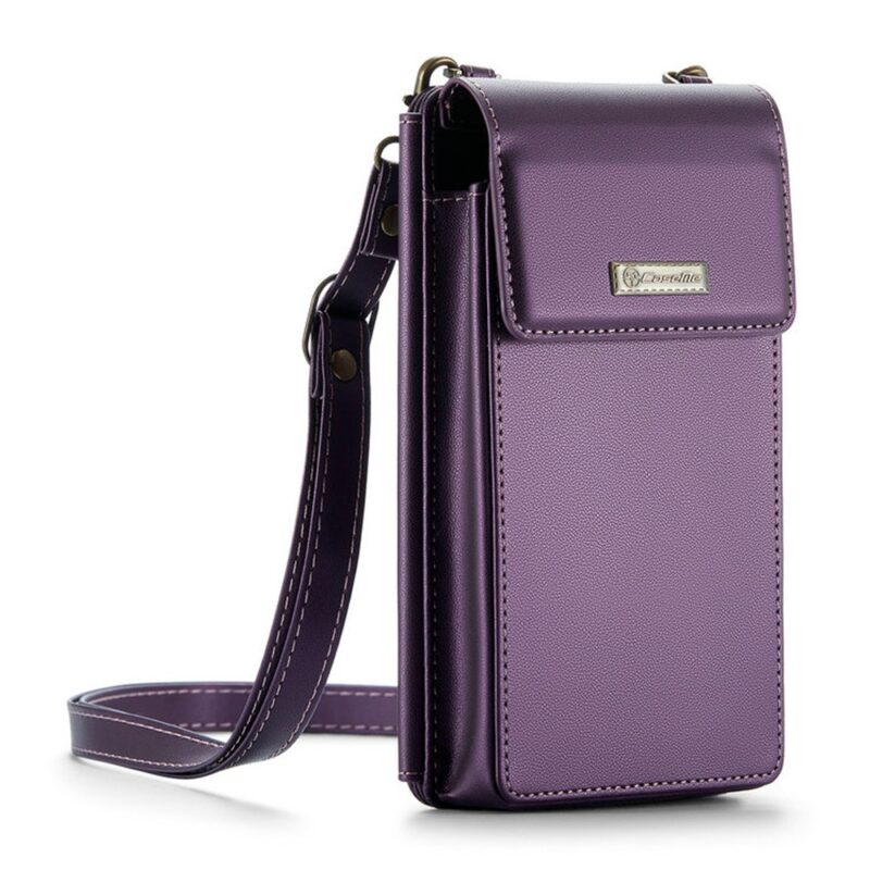 Mini Bolsa Transversal Feminina CaseMe p/Celular Púrpura