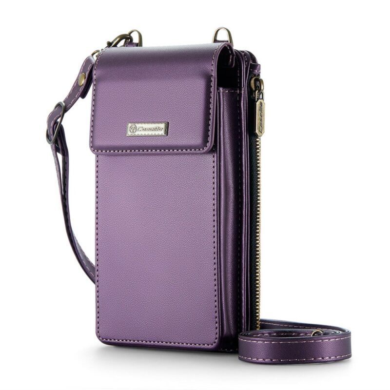 Mini Bolsa Transversal Feminina CaseMe p/Celular Púrpura