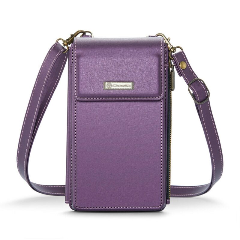 Mini Bolsa Transversal Feminina CaseMe p/Celular Púrpura