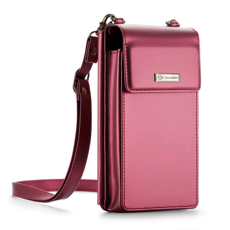 Mini Bolsa Transversal Feminina CaseMe Celular Vermelha