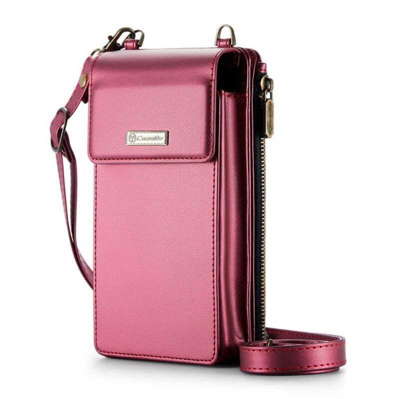 Mini Bolsa Transversal Feminina CaseMe Celular Vermelha