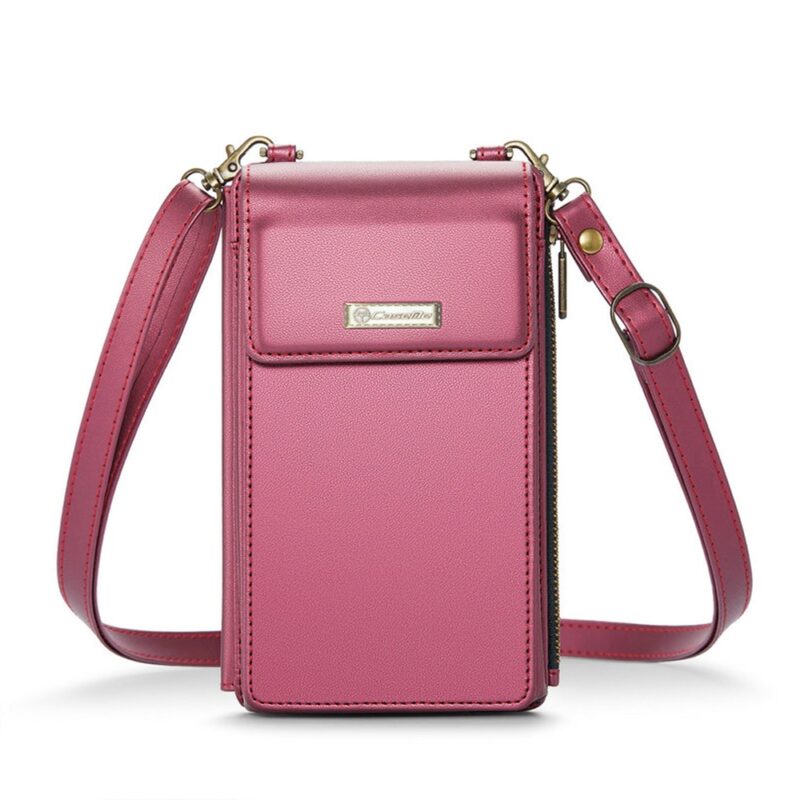 Mini Bolsa Transversal Feminina CaseMe Celular Vermelha