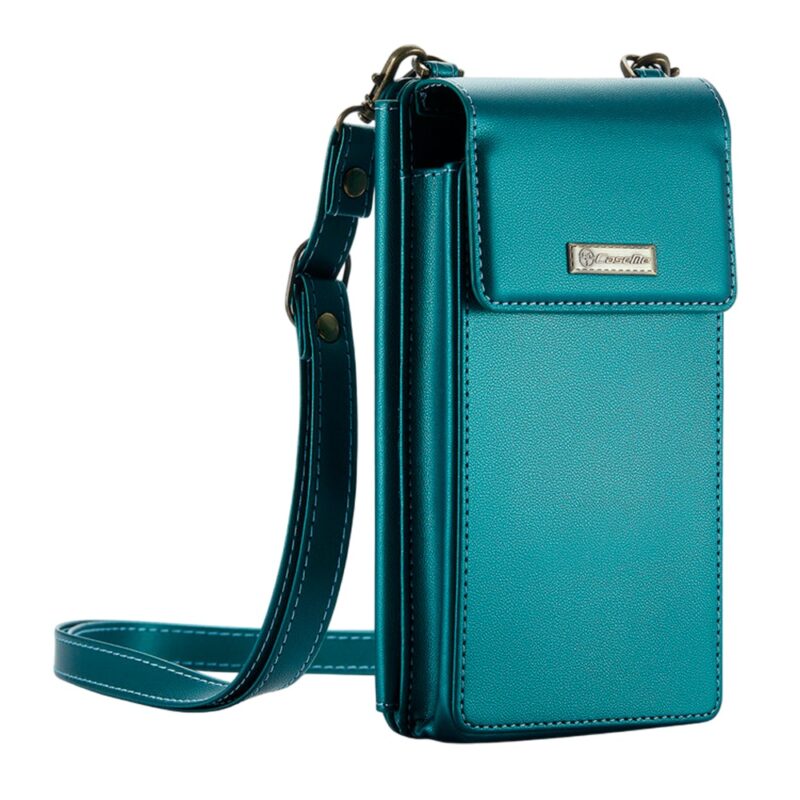 Mini Bolsa Transversal Feminina CaseMe p/Celular Verde