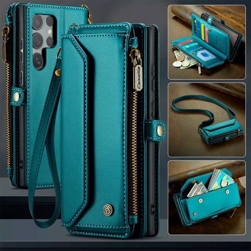 Capa Carteira CaseMe pra Samsung Galaxy S24 Ultra Verde