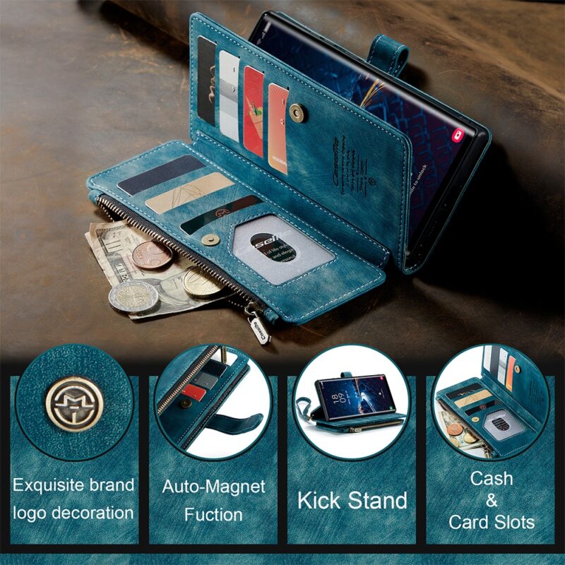 Capa Carteira CaseMe para Samsung Galaxy S24 Ultra Azul