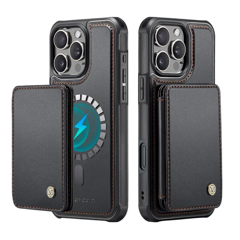 Capa Tipo Carteira Jeehood iPhone 16 Pro Max 6.9" Preto