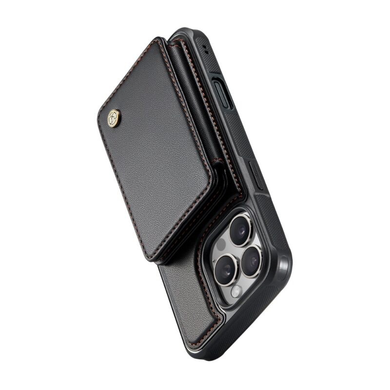 Capa Tipo Carteira Jeehood iPhone 16 Pro Max 6.9" Preto