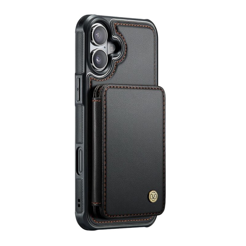 Capa Tipo Carteira Jeehood iPhone 16 de 6.1 pol. Preta