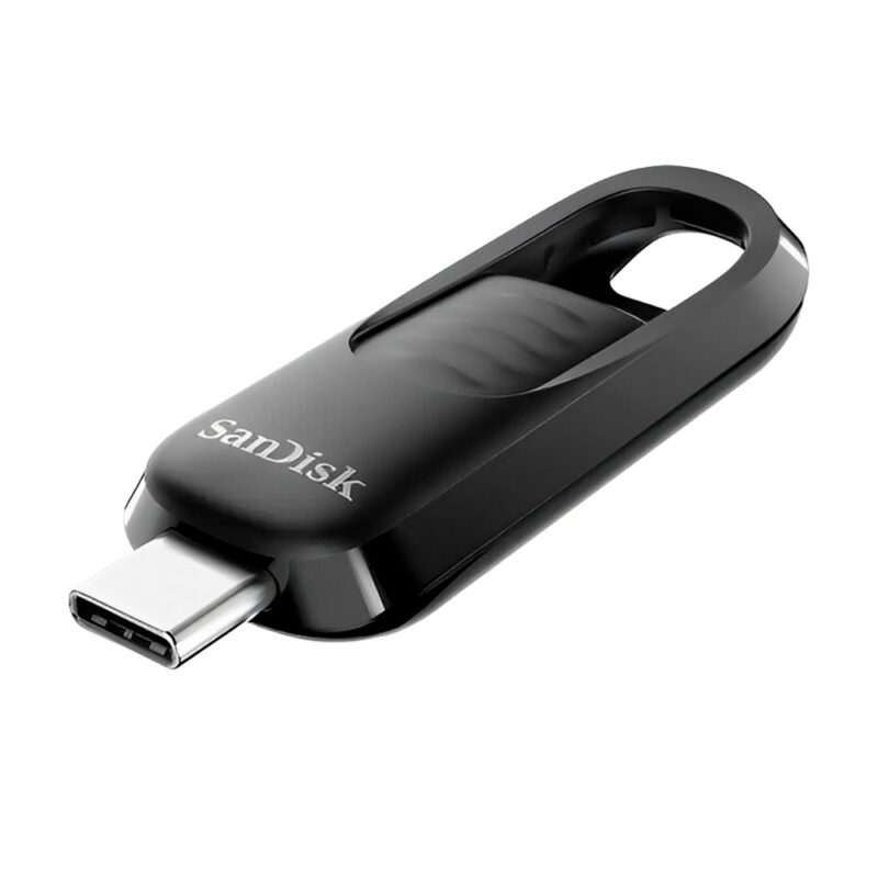 Pen Drive Sandisk 128gb Usb C 3.2 Ultra Slider Preto