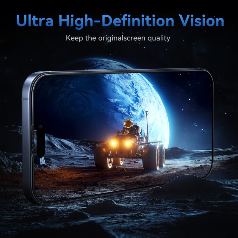 Película Vidro 2.5D iPhone 16/15 Otao 0.33mm Pacote 2un