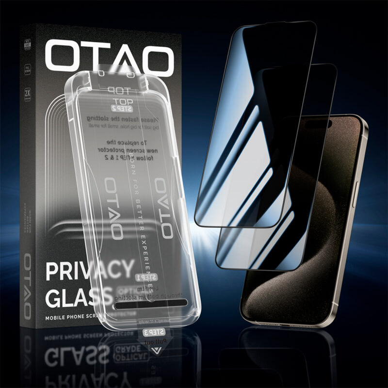 Película de Vidro 2.5D Iphone 16/15 Otao 28 Privacy 2Psc