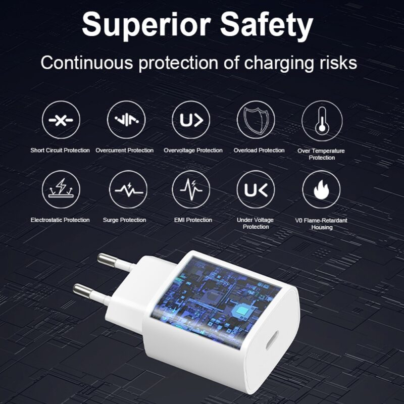 Carregador Usb C Huntkey M20 Máx. 20W Branco