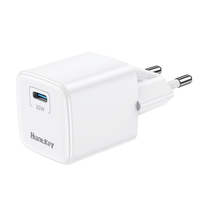 Carregador Usb C Huntkey G30 Pro Gan Máx. 30W Branco