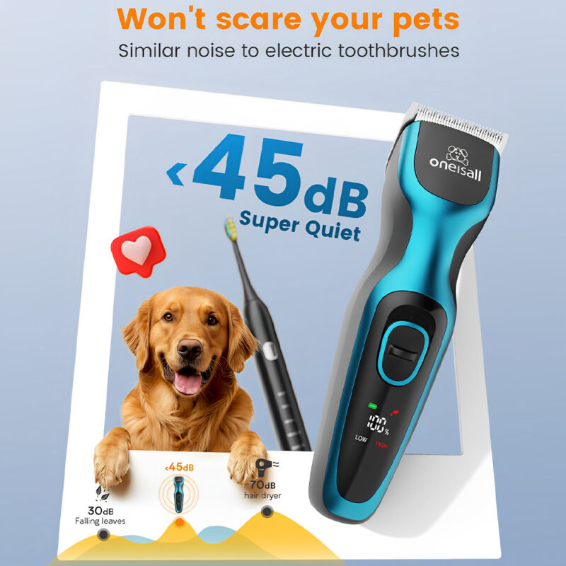 Máquina Tosa Pets Oneisall Dtj001 Aparador Pelos Sem Fio