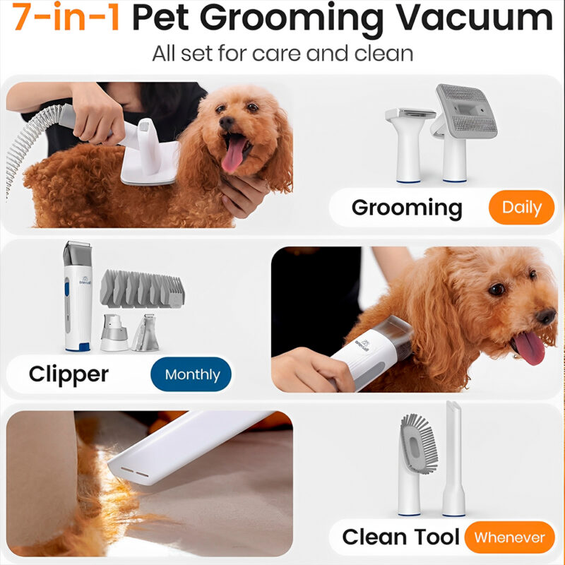 Kit Limpeza Pet Oneisall Apirador Pelo Animais Estimação