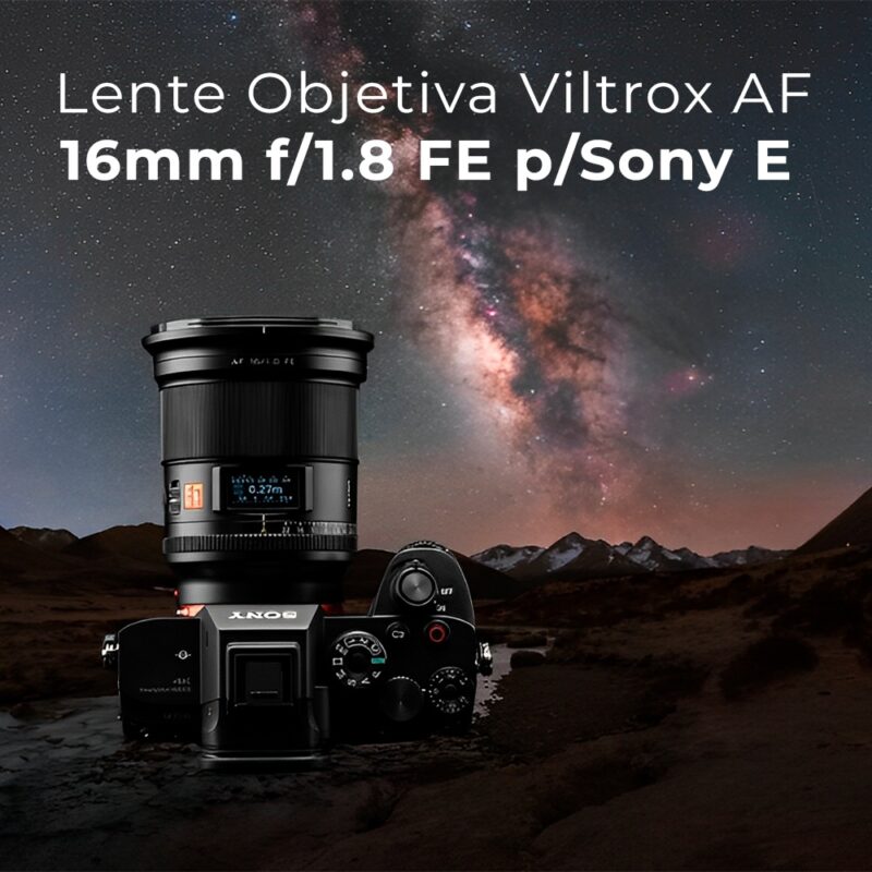 Lente Objetiva Viltrox AF 16mm f/1.8 FE p/Sony E Preta