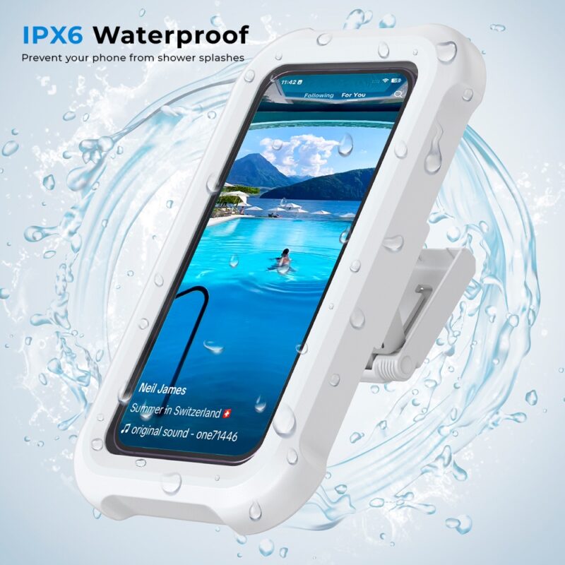 Suporte de Telefone Lamicall para Parede chuveiro Branco