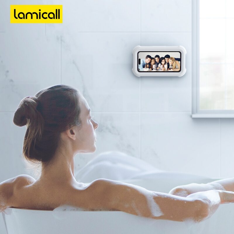 Suporte de Telefone Lamicall para Parede chuveiro Branco