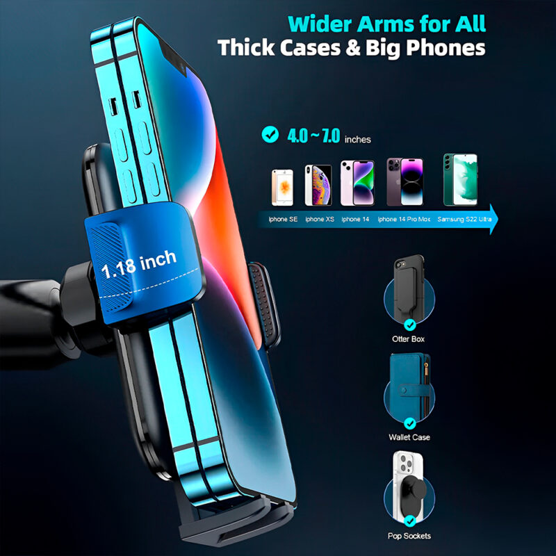 Suporte Smartphone Lamicall Saída de Ar para Carro Preto
