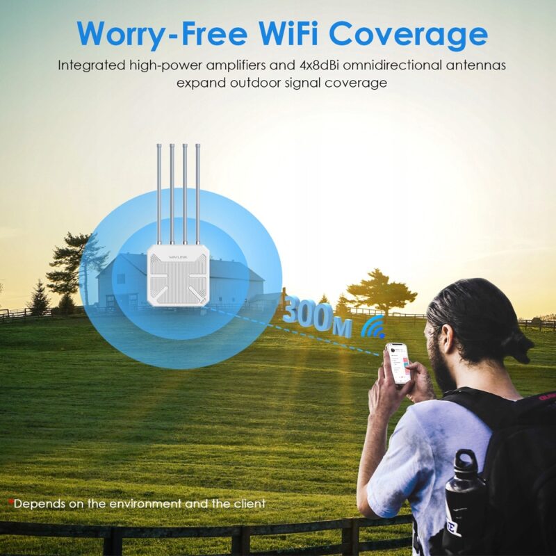 Roteador Wi-Fi 6 AX3000 Dual-Band PoE 4 Antenas Branco