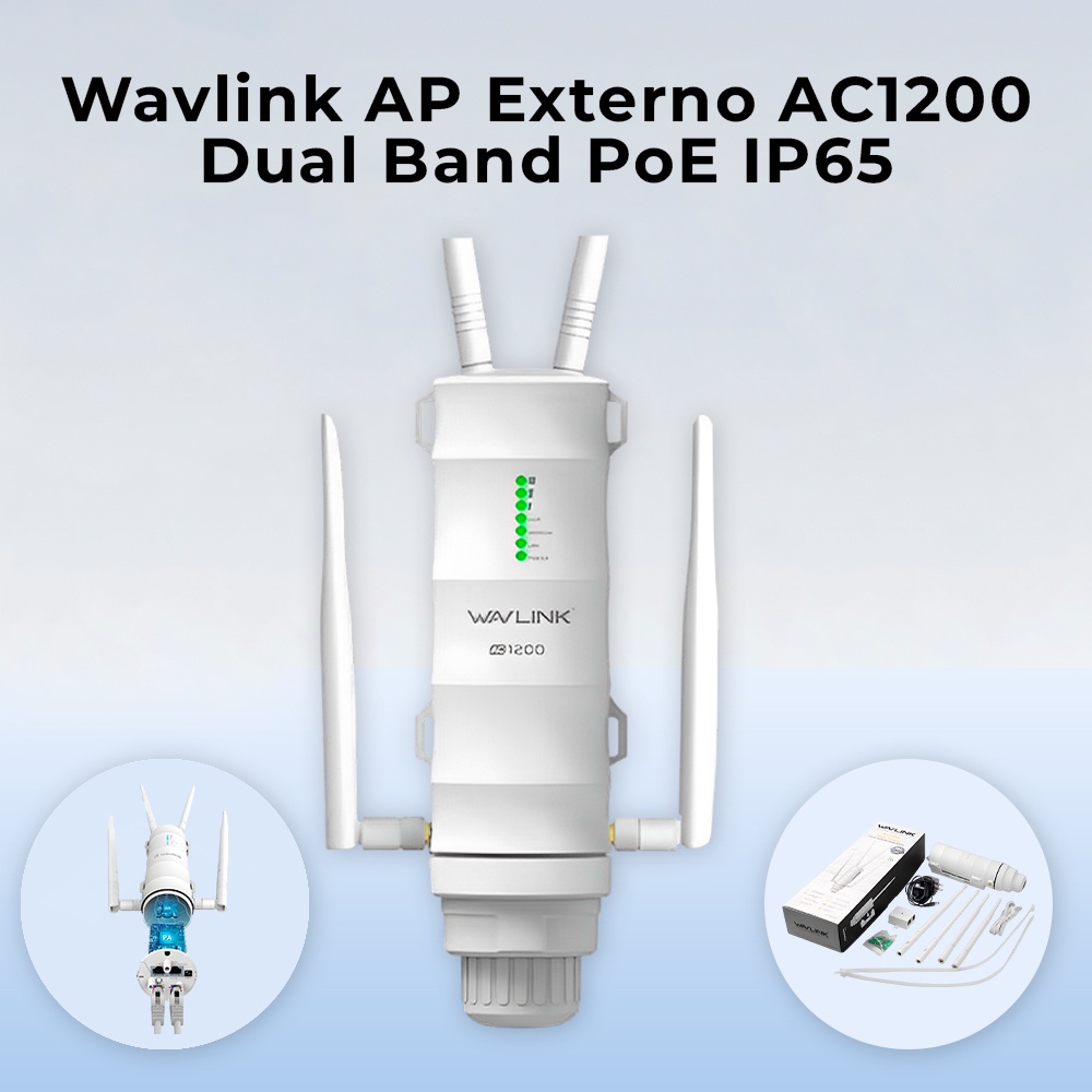 Roteador Wi-Fi 5 Wavlink AC1200 Mesh Dual-Band Externo