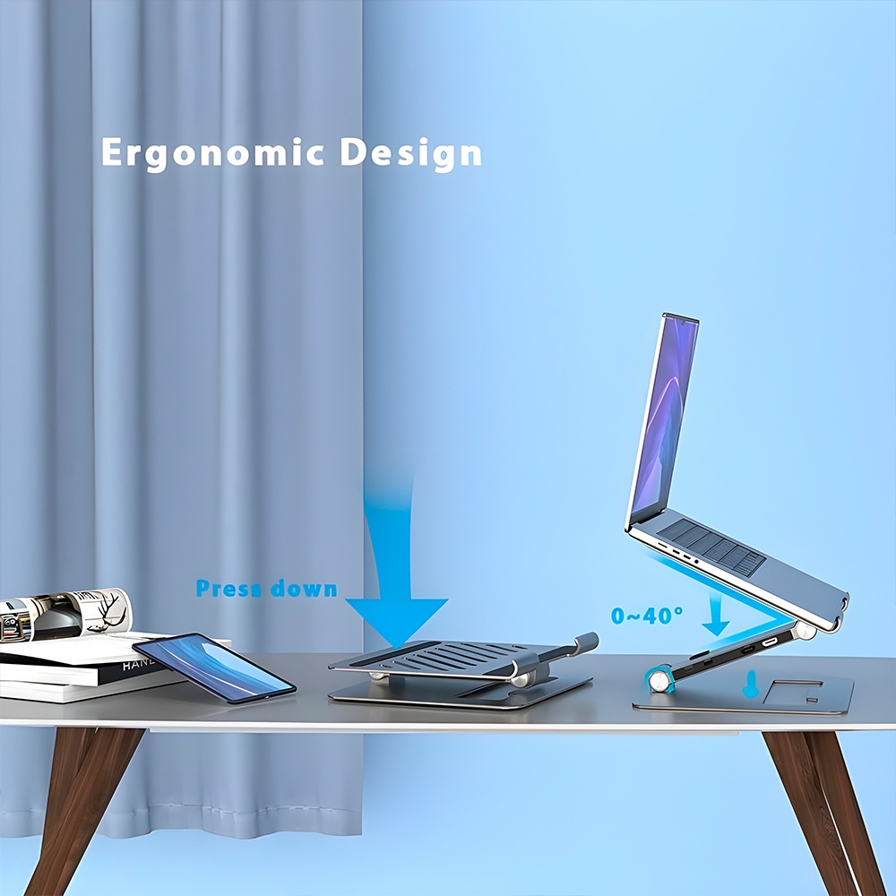 Suporte/Dock Hub 7 em 1 Wavlink Portátil Notebook Cinza