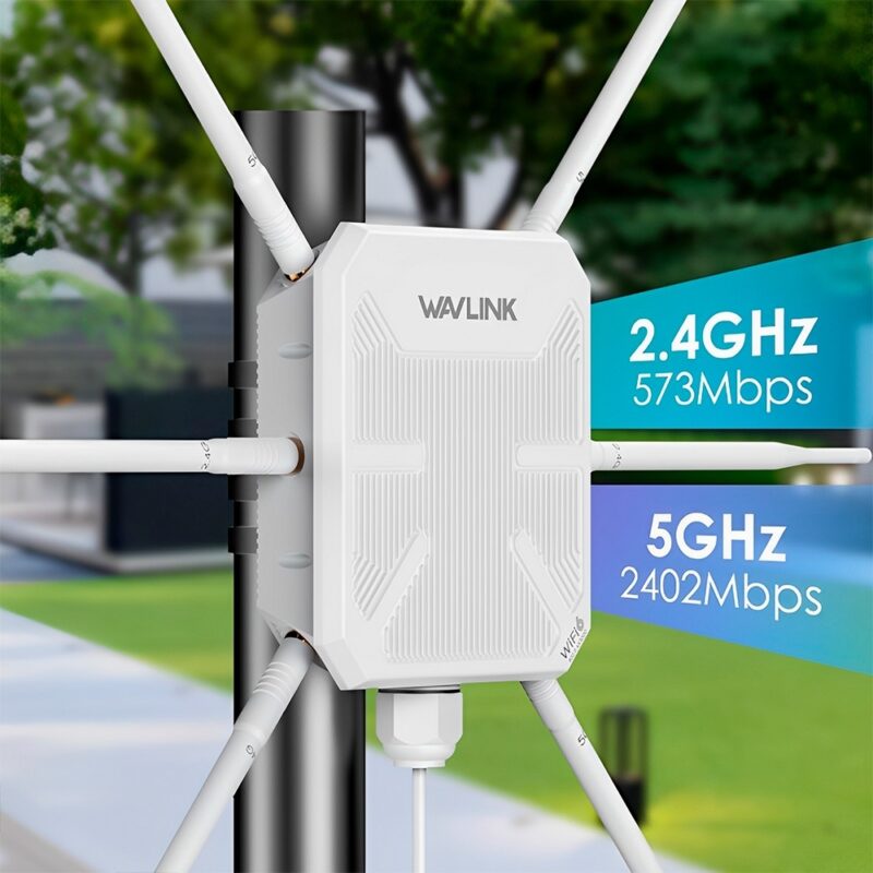 Roteador WiFi 6 Wavlink AX3000 Dual Band 6 Antena Branco