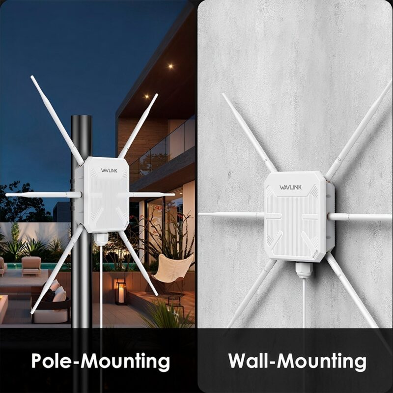 Roteador WiFi 6 Wavlink AX3000 Dual Band 6 Antena Branco
