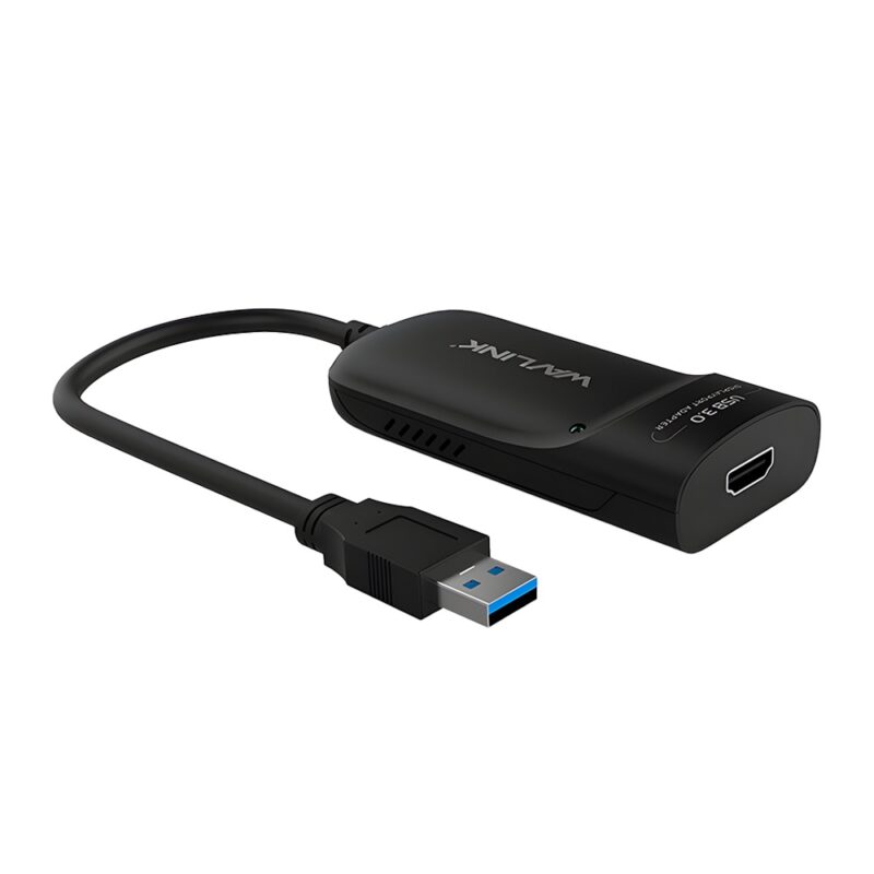 Adaptador de Vídeo Wavlink Usb 3.0 para HDMI 2K Preto