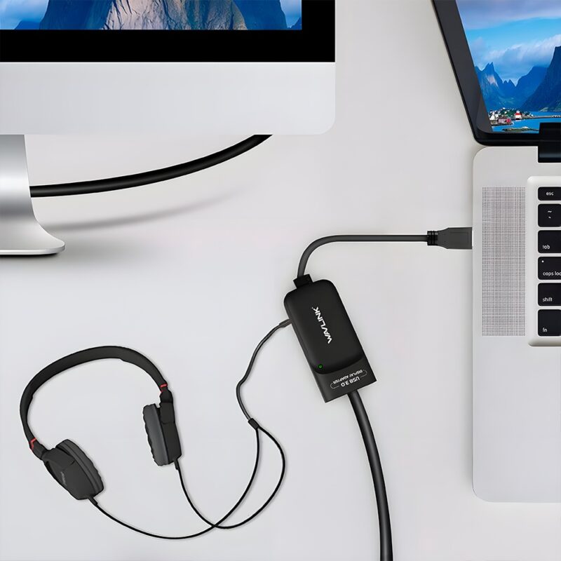 Adaptador de Vídeo Wavlink Usb 3.0 para HDMI 2K Preto