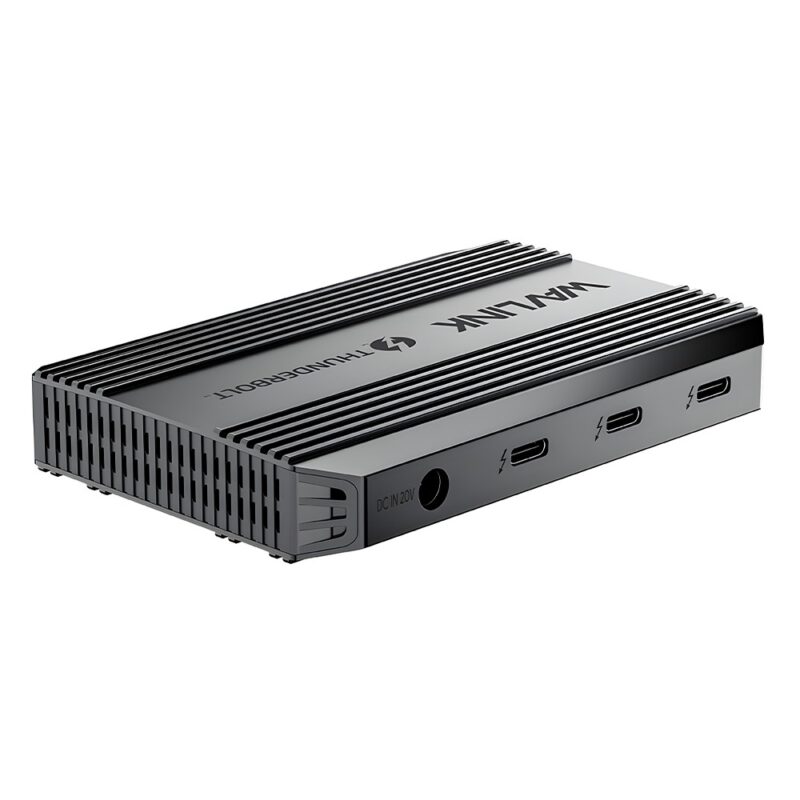Hub Dock Wavlink Thunderbolt4 4K60Hz PD 100W USB-A Preto