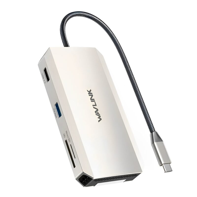 Hub Multifuncional Wavlink 8 in 1 Docking Station Usb C