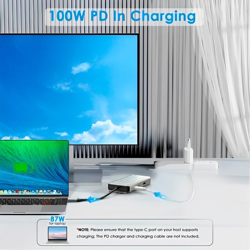 Hub Multifuncional Wavlink 8 in 1 Docking Station Usb C