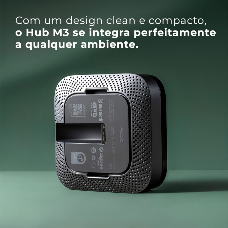 Hub Controlador M3 Aqara (Matter) Automação Casa Preto