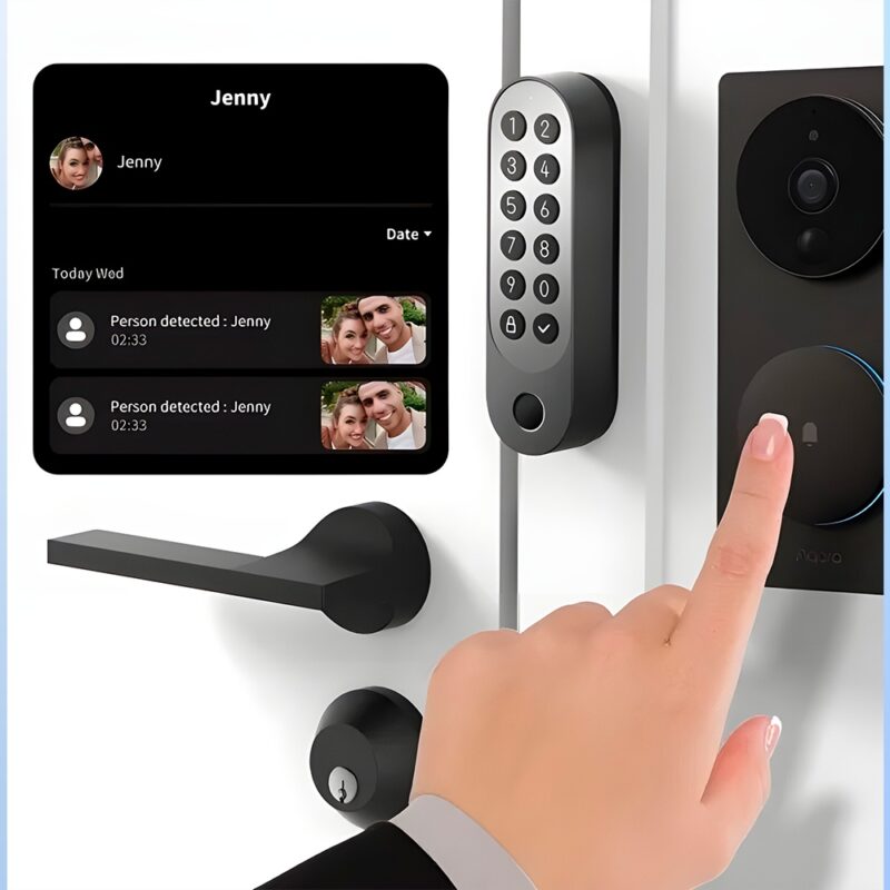 Fechadura Inteligente Aqara U200 Alexa Google Home Preta