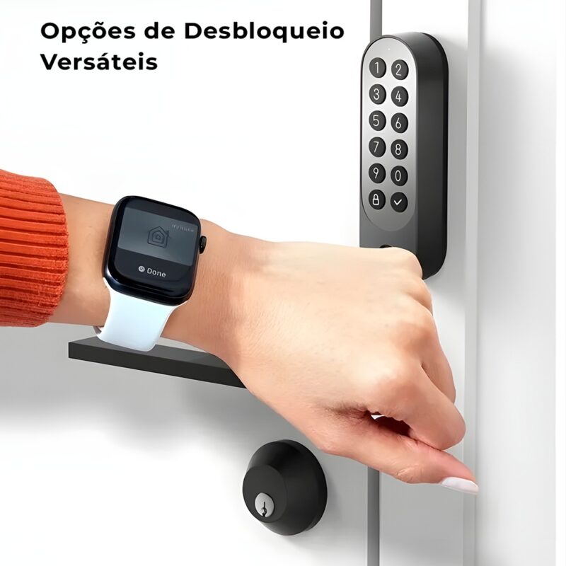 Fechadura Inteligente Aqara U200 Alexa Google Home Preta