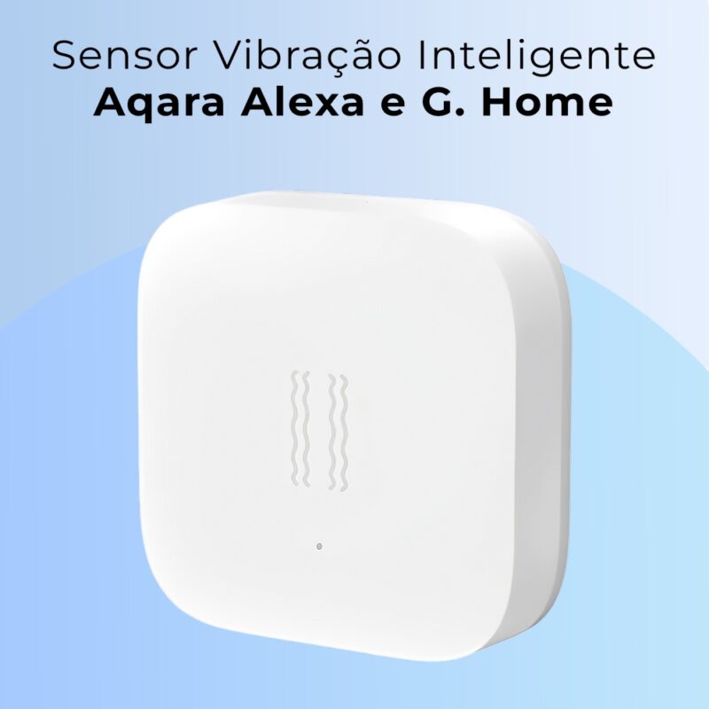 Sensor Vibração Inteligente Aqara Alexa e G. Home Branco