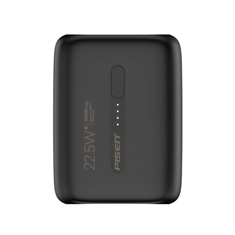 Power Bank 10000Mah Pisen Porta Usb C/A Máx 22.5W Preta