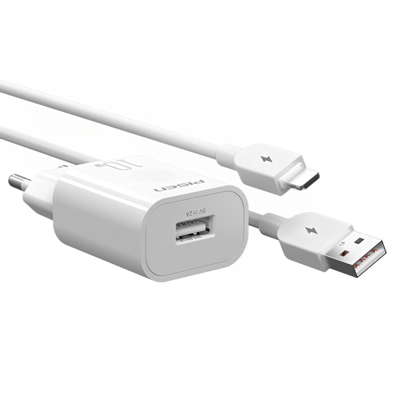 Carregador Usb Pisen TS-C134A Porta Usb A Máx 10W Branco