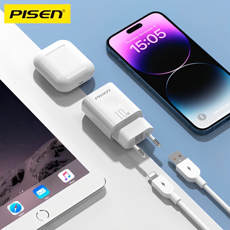 Carregador Usb Pisen TS-C134A Porta Usb A Máx 10W Branco