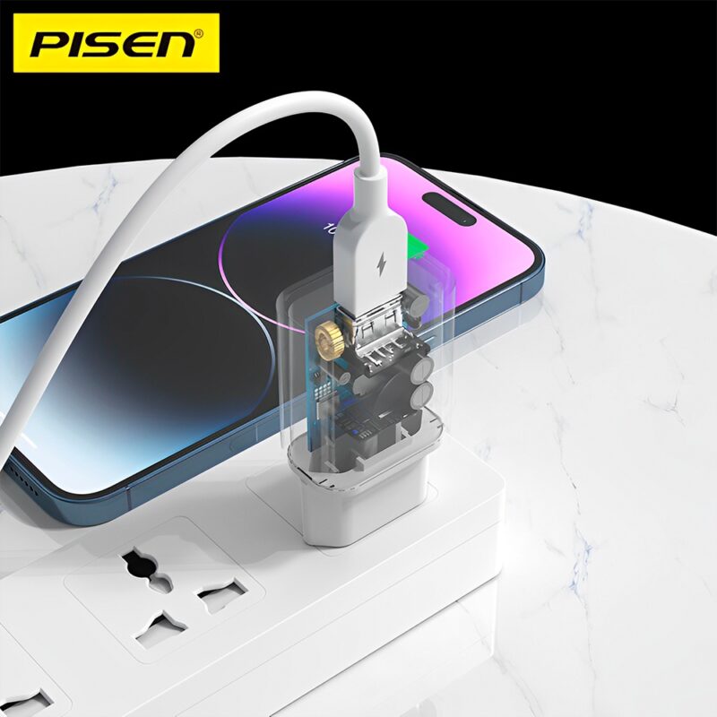 Carregador Usb Pisen TS-C134A Porta Usb A Máx 10W Branco