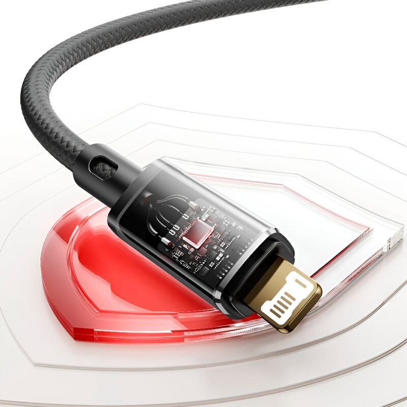 Cabo USB A para Lightning Pisen Macho/Macho 1Metro Preto