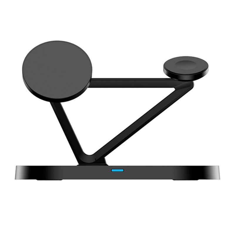 Suporte Carregamento Sem Fio Pisen TP-C24 3-in-1 Preto