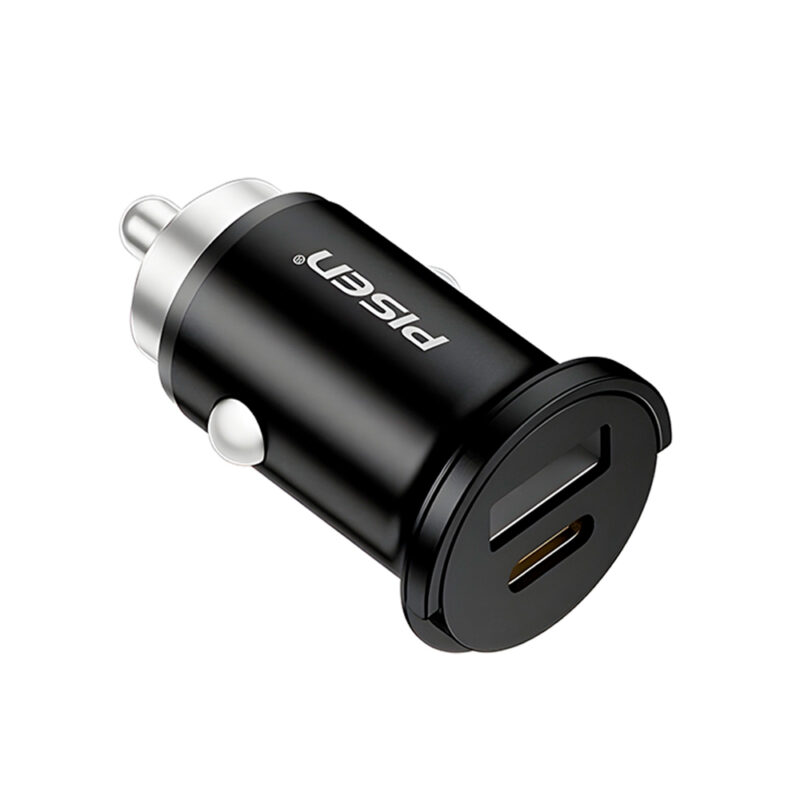 Carregador Usb Carro Pisen Porta Usb A/C Máx. 30W Preto