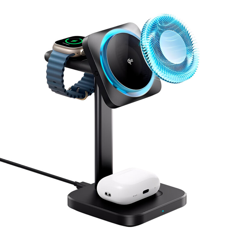 Carregador Sem Fio 3in1 Esr iPhone AirPods e Watch Preto