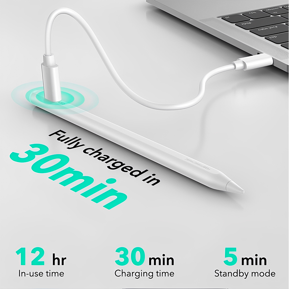 Caneta Digital Esr iPad Pro iPad Air Mini 2018/25 Branca