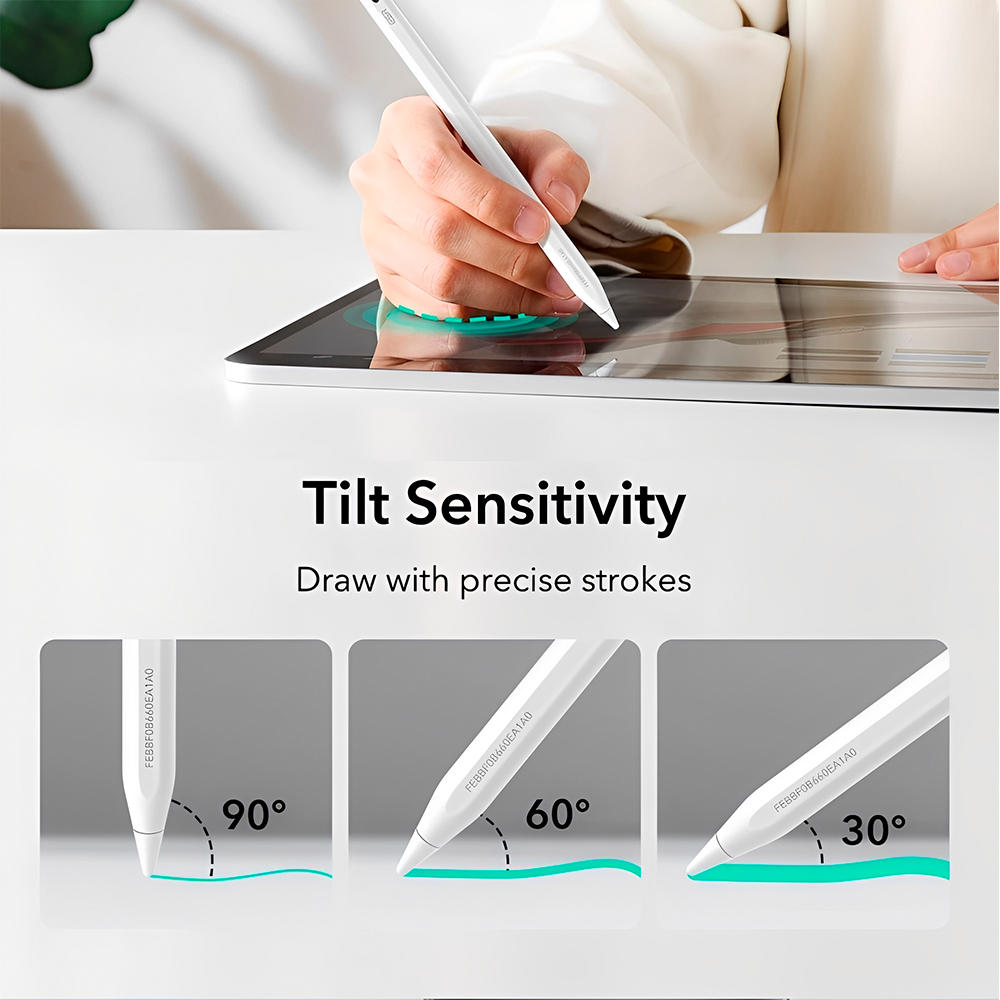 Caneta Digital Esr iPad Pro iPad Air Mini 2018/25 Branca